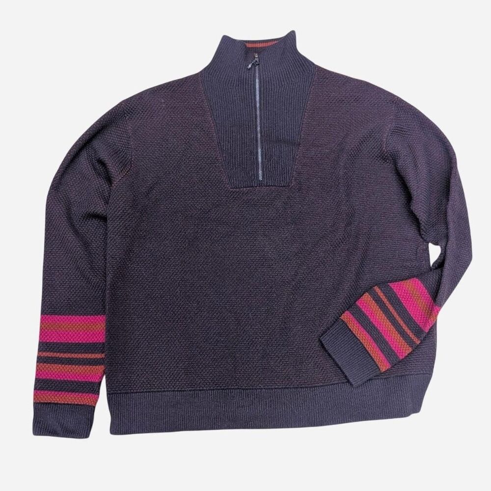 Title-nine Women's Orange and Purple  Wool Blend Jumper